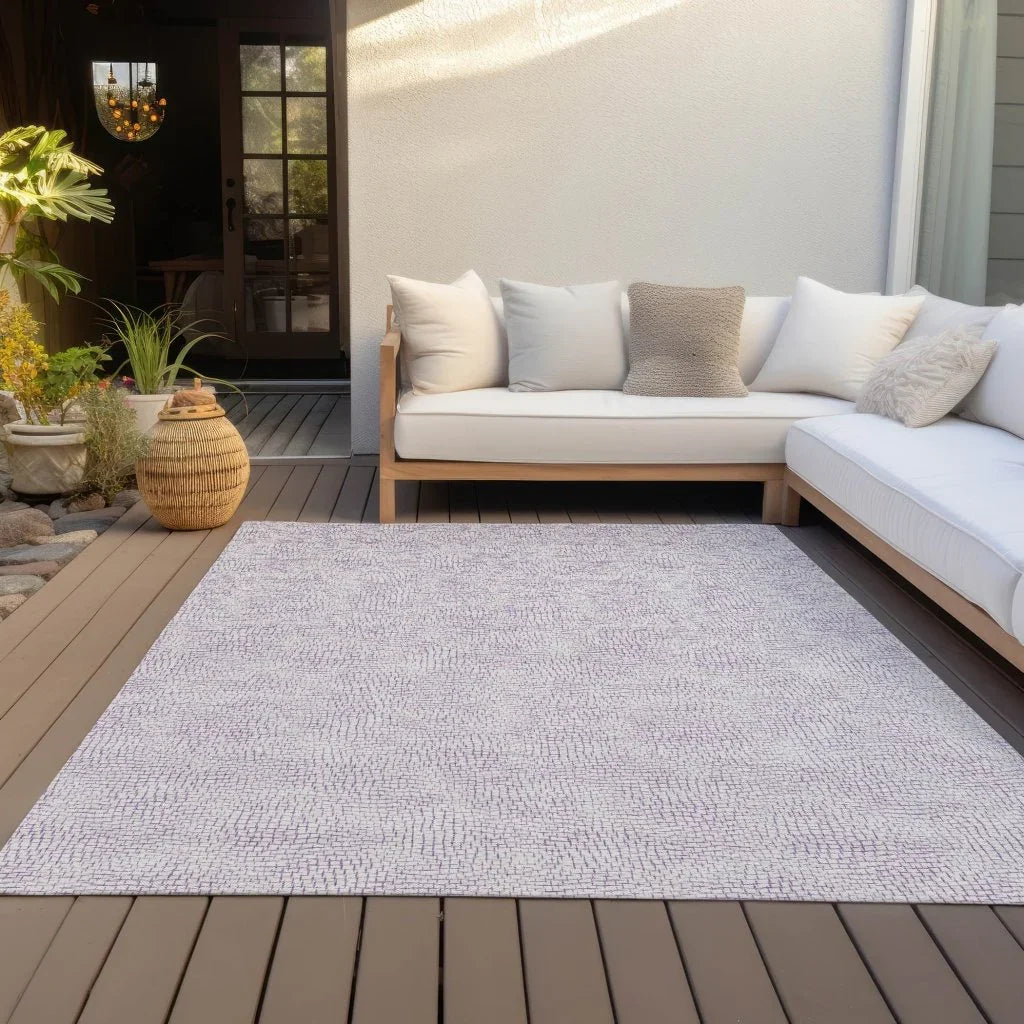 LOOMLAN Rugs Eleya Purple Washable Indoor-Outdoor Rug