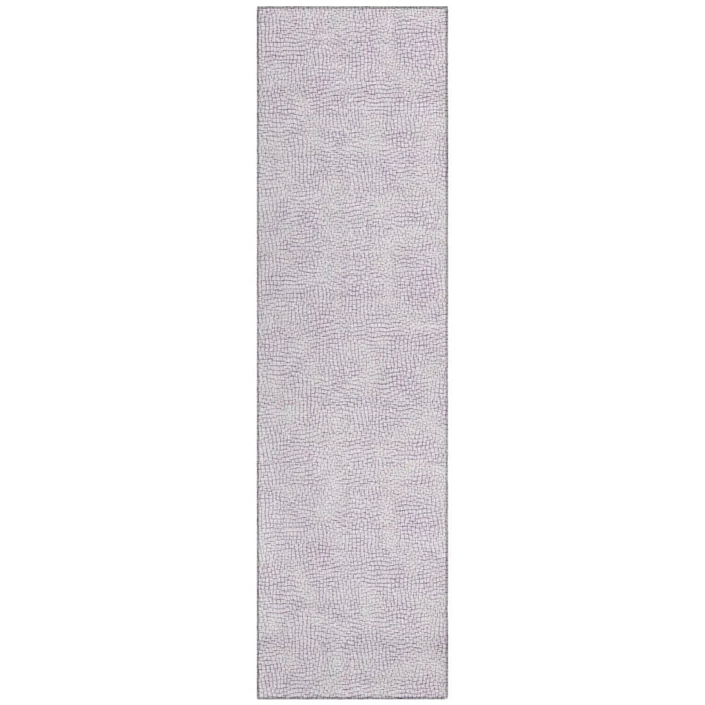 LOOMLAN Rugs Eleya Purple Washable Indoor-Outdoor Rug