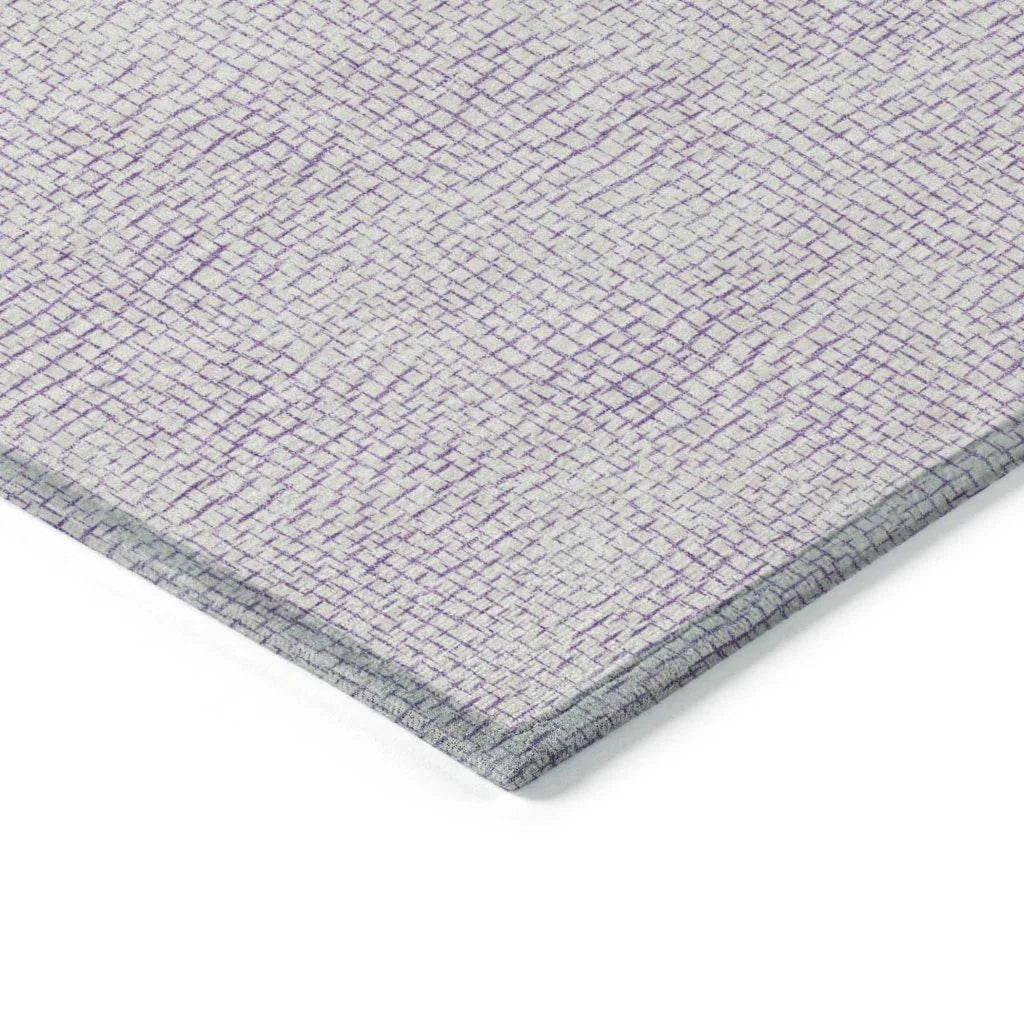 LOOMLAN Rugs Eleya Purple Washable Indoor-Outdoor Rug