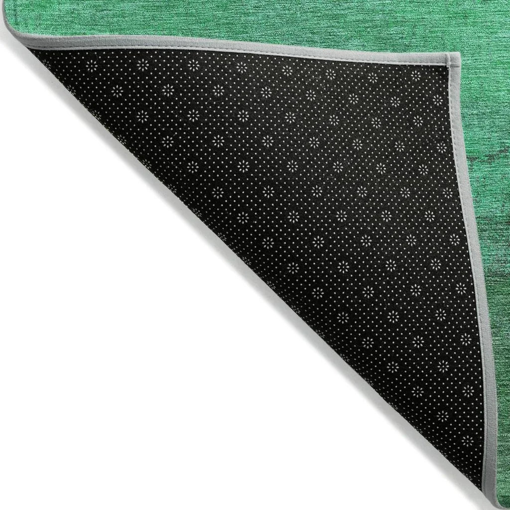 LOOMLAN Rugs Elien Green Washable Indoor-Outdoor Rug