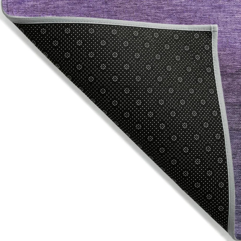 LOOMLAN Rugs Elien Purple Washable Indoor-Outdoor Rug
