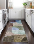 LOOMLAN Rugs Elina Brown Washable Indoor-Outdoor Rug