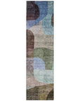 LOOMLAN Rugs Elina Brown Washable Indoor-Outdoor Rug