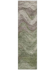 LOOMLAN Rugs Elion Green Washable Indoor-Outdoor Rug