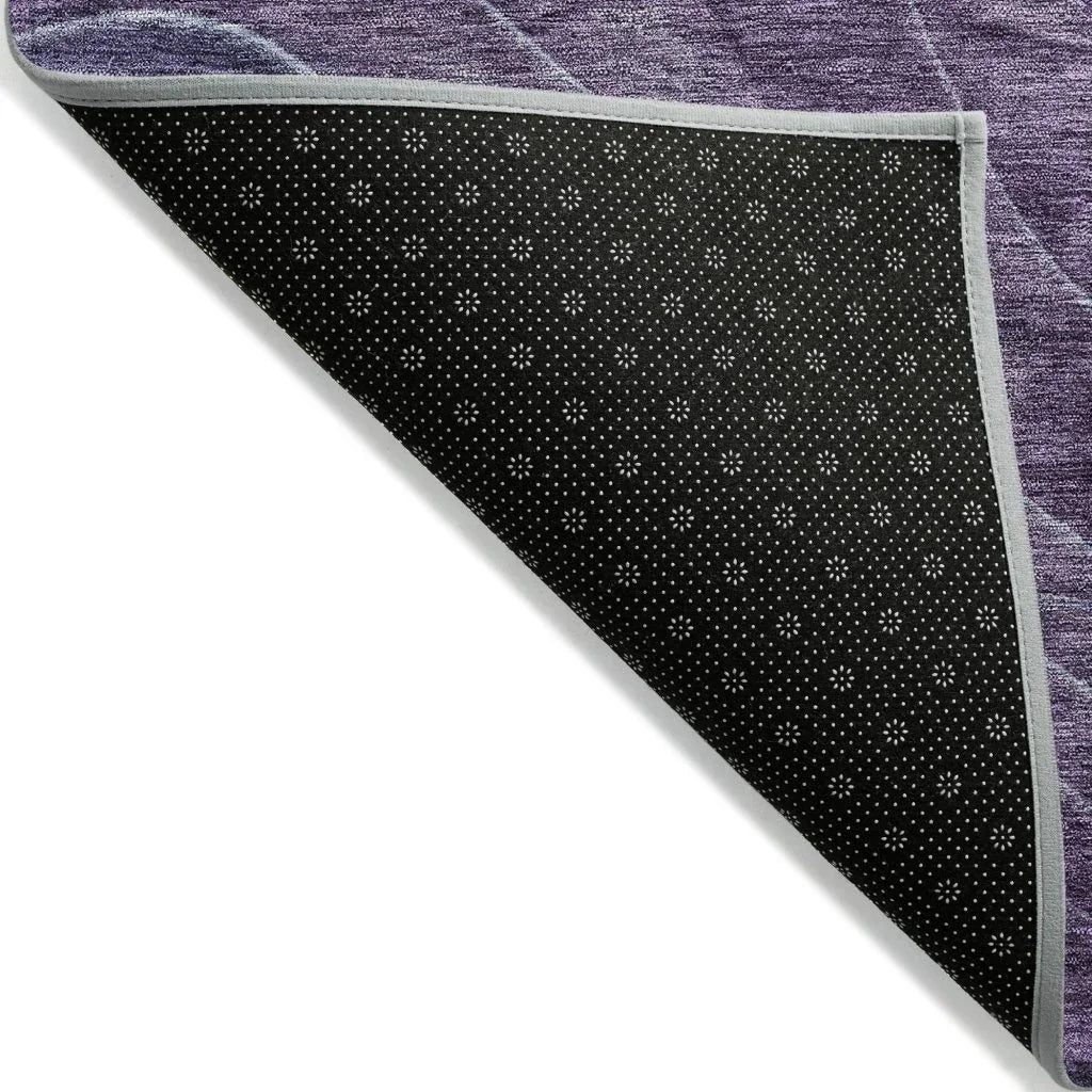 LOOMLAN Rugs Elion Purple Washable Indoor-Outdoor Rug