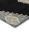 LOOMLAN Rugs Elira Black Washable Indoor-Outdoor Rug