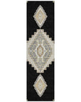 LOOMLAN Rugs Elira Black Washable Indoor-Outdoor Rug