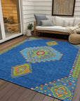 LOOMLAN Rugs Elira Denim Washable Indoor-Outdoor Rug