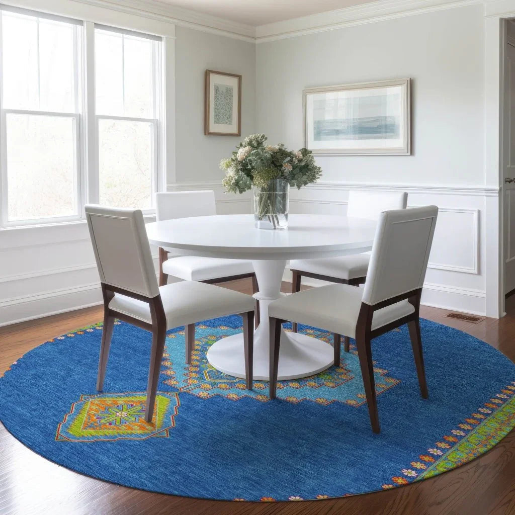 LOOMLAN Rugs Elira Denim Washable Indoor-Outdoor Rug