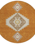 LOOMLAN Rugs Elira Orange Washable Indoor-Outdoor Rug