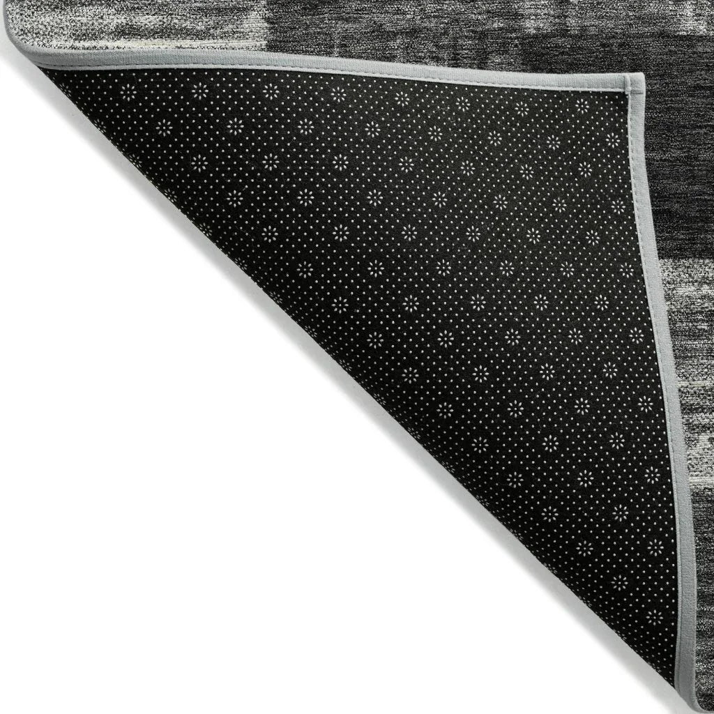 LOOMLAN Rugs Elise Black Washable Indoor-Outdoor Rug