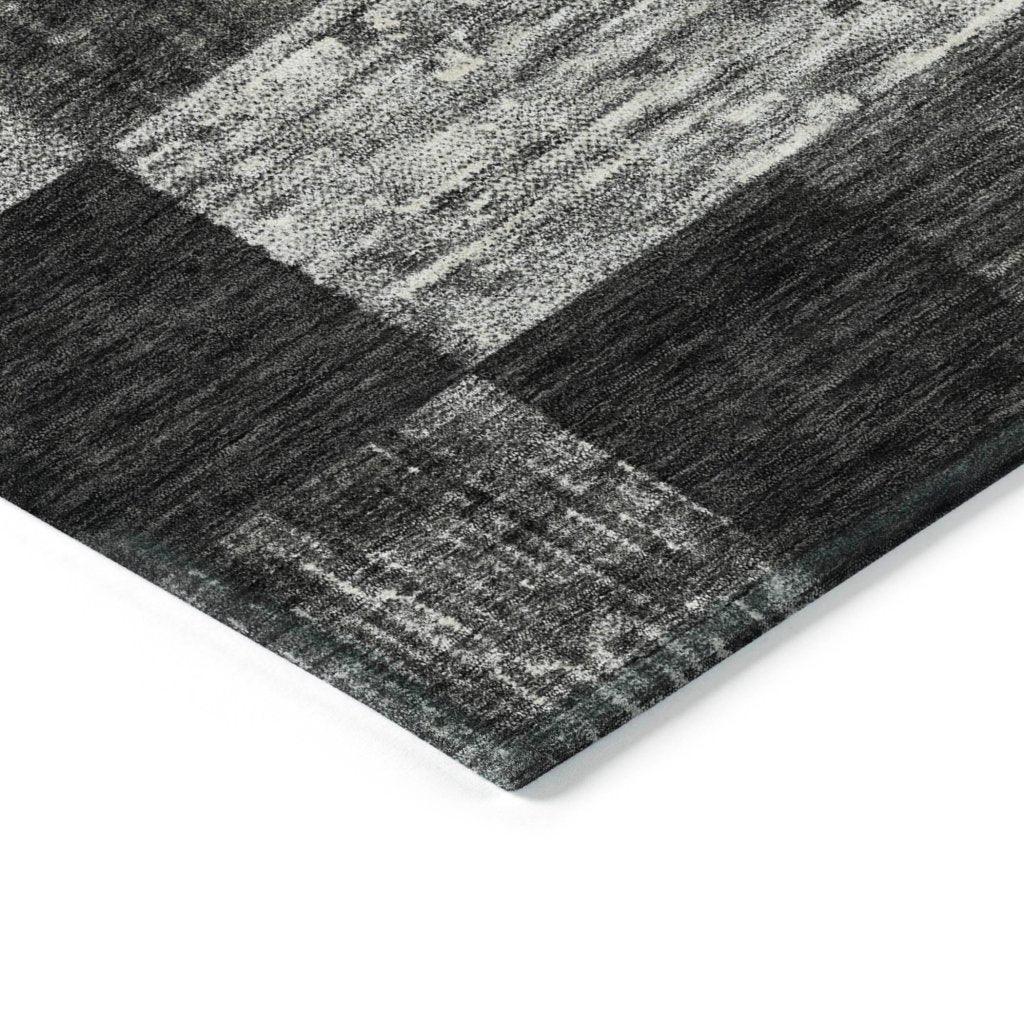LOOMLAN Rugs Elise Black Washable Indoor-Outdoor Rug
