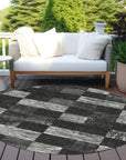 LOOMLAN Rugs Elise Black Washable Indoor-Outdoor Rug