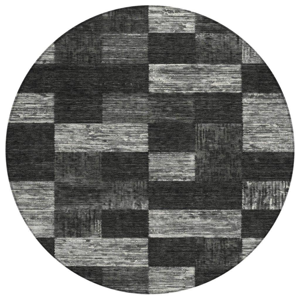 LOOMLAN Rugs Elise Black Washable Indoor-Outdoor Rug