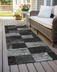 LOOMLAN Rugs Elise Black Washable Indoor-Outdoor Rug