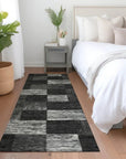 LOOMLAN Rugs Elise Black Washable Indoor-Outdoor Rug