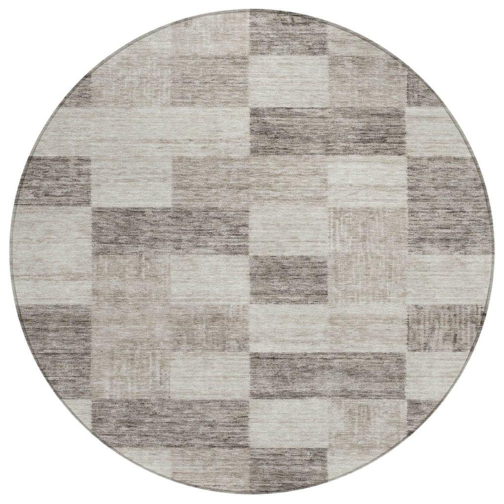 LOOMLAN Rugs Elise Brown Washable Indoor-Outdoor Rug