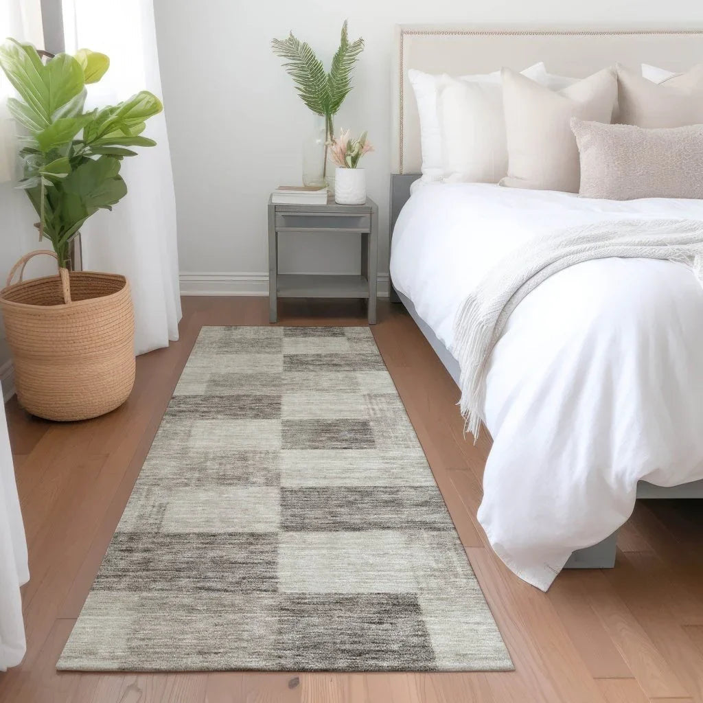 LOOMLAN Rugs Elise Brown Washable Indoor-Outdoor Rug