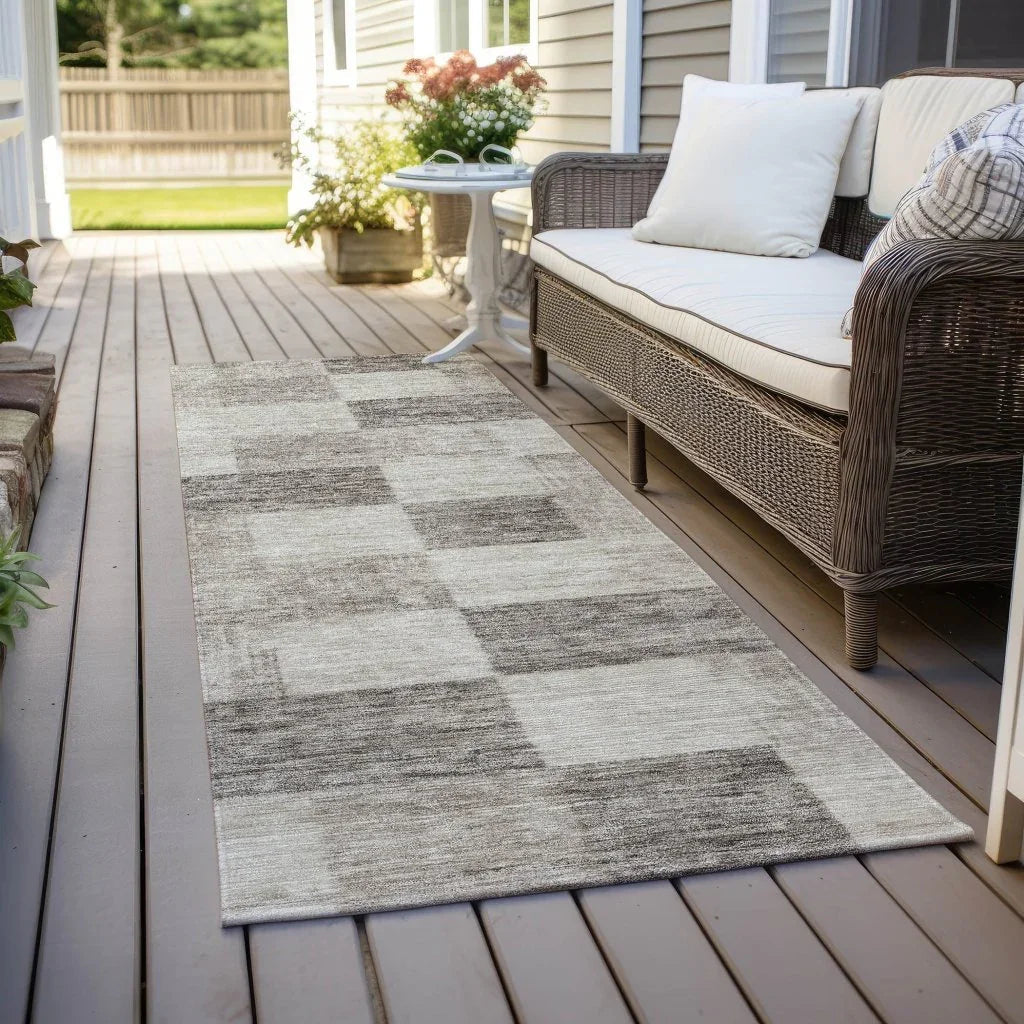 LOOMLAN Rugs Elise Brown Washable Indoor-Outdoor Rug