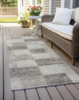 LOOMLAN Rugs Elise Brown Washable Indoor-Outdoor Rug