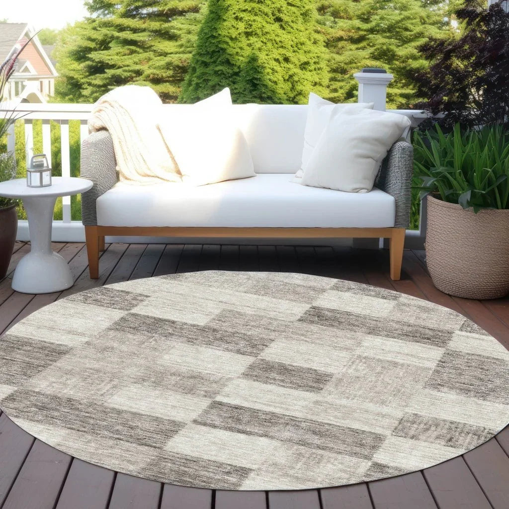 LOOMLAN Rugs Elise Brown Washable Indoor-Outdoor Rug