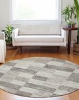 LOOMLAN Rugs Elise Brown Washable Indoor-Outdoor Rug