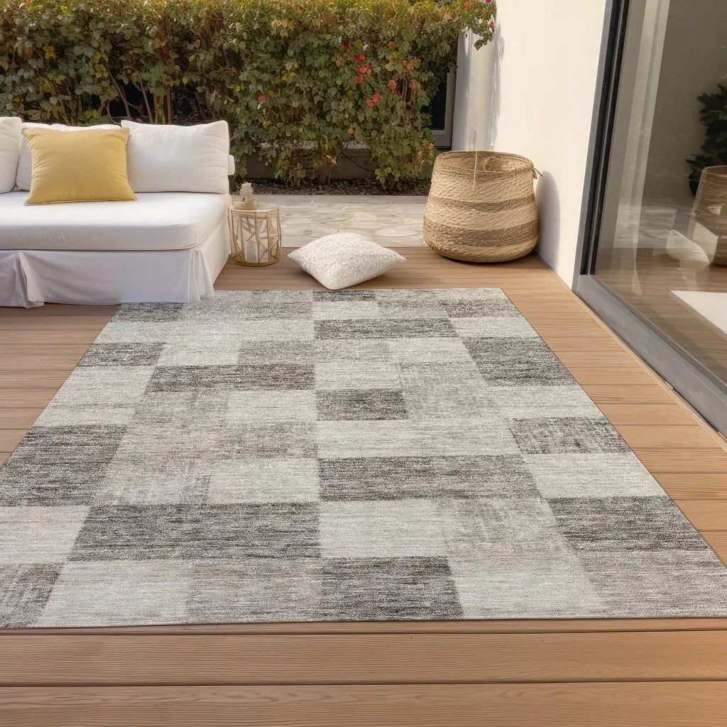 LOOMLAN Rugs Elise Brown Washable Indoor-Outdoor Rug