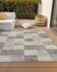 LOOMLAN Rugs Elise Brown Washable Indoor-Outdoor Rug