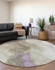 LOOMLAN Rugs Elithra Brown Washable Indoor-Outdoor Rug