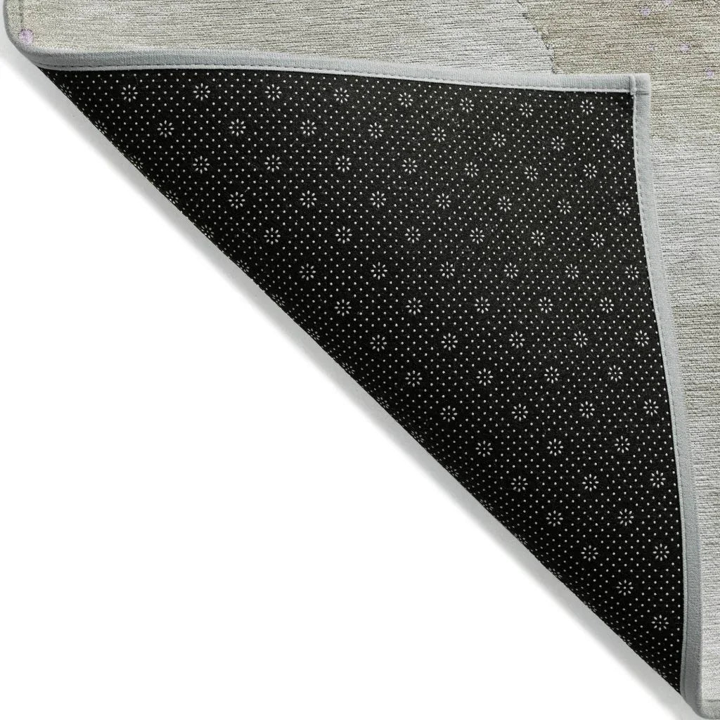 LOOMLAN Rugs Elithra Brown Washable Indoor-Outdoor Rug