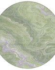 LOOMLAN Rugs Elius Green Washable Indoor-Outdoor Rug