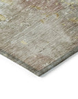 LOOMLAN Rugs Ellior Brown Washable Indoor-Outdoor Rug
