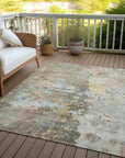 LOOMLAN Rugs Ellior Brown Washable Indoor-Outdoor Rug