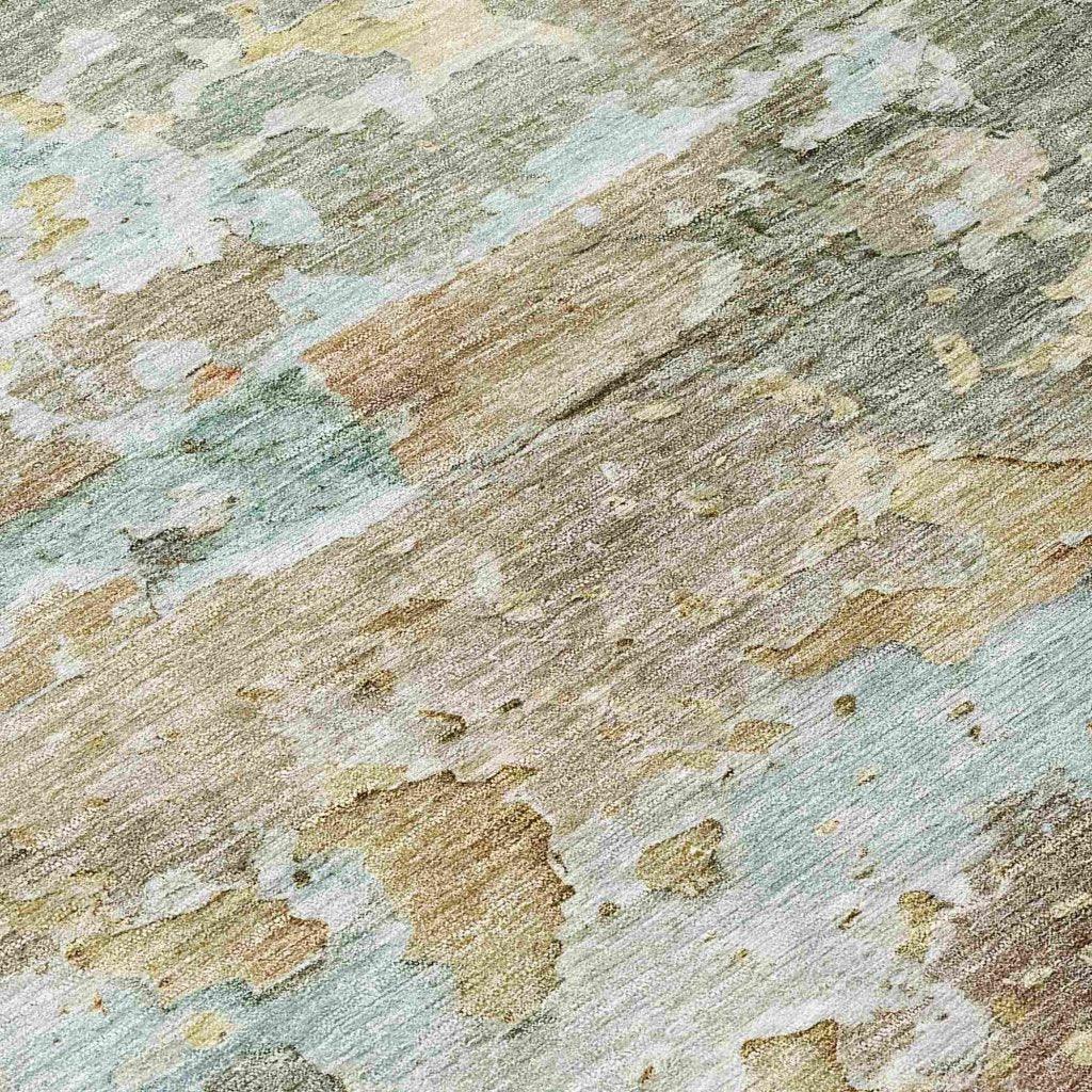 LOOMLAN Rugs Ellior Brown Washable Indoor-Outdoor Rug