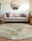 LOOMLAN Rugs Ellior Brown Washable Indoor-Outdoor Rug