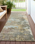 LOOMLAN Rugs Ellior Brown Washable Indoor-Outdoor Rug