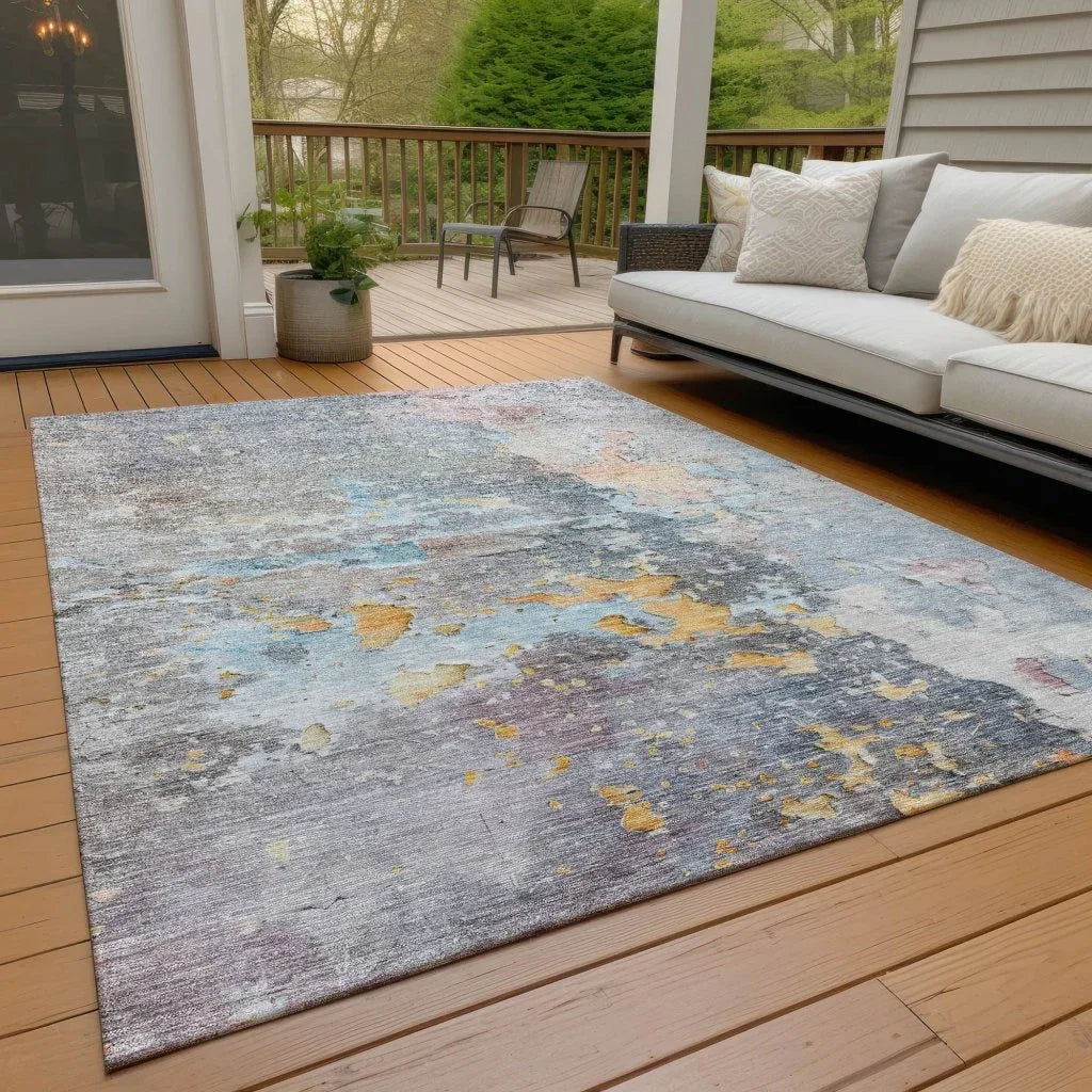 LOOMLAN Rugs Ellior Granite Washable Indoor-Outdoor Rug