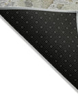 LOOMLAN Rugs Ellior Gray Washable Indoor-Outdoor Rug