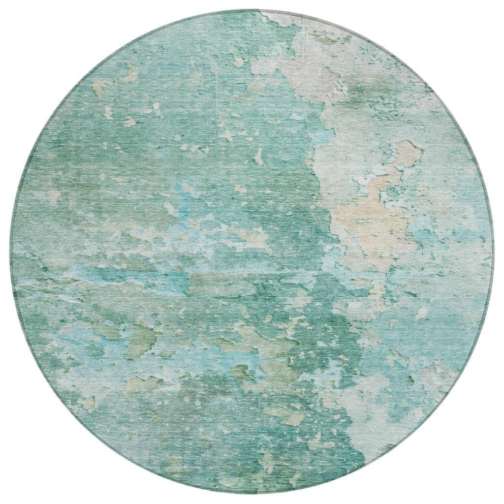 LOOMLAN Rugs Ellior Green Washable Indoor-Outdoor Rug