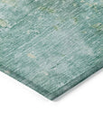 LOOMLAN Rugs Ellior Green Washable Indoor-Outdoor Rug