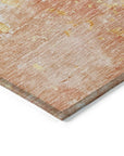 LOOMLAN Rugs Ellior Orange Washable Indoor-Outdoor Rug