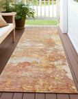 LOOMLAN Rugs Ellior Orange Washable Indoor-Outdoor Rug