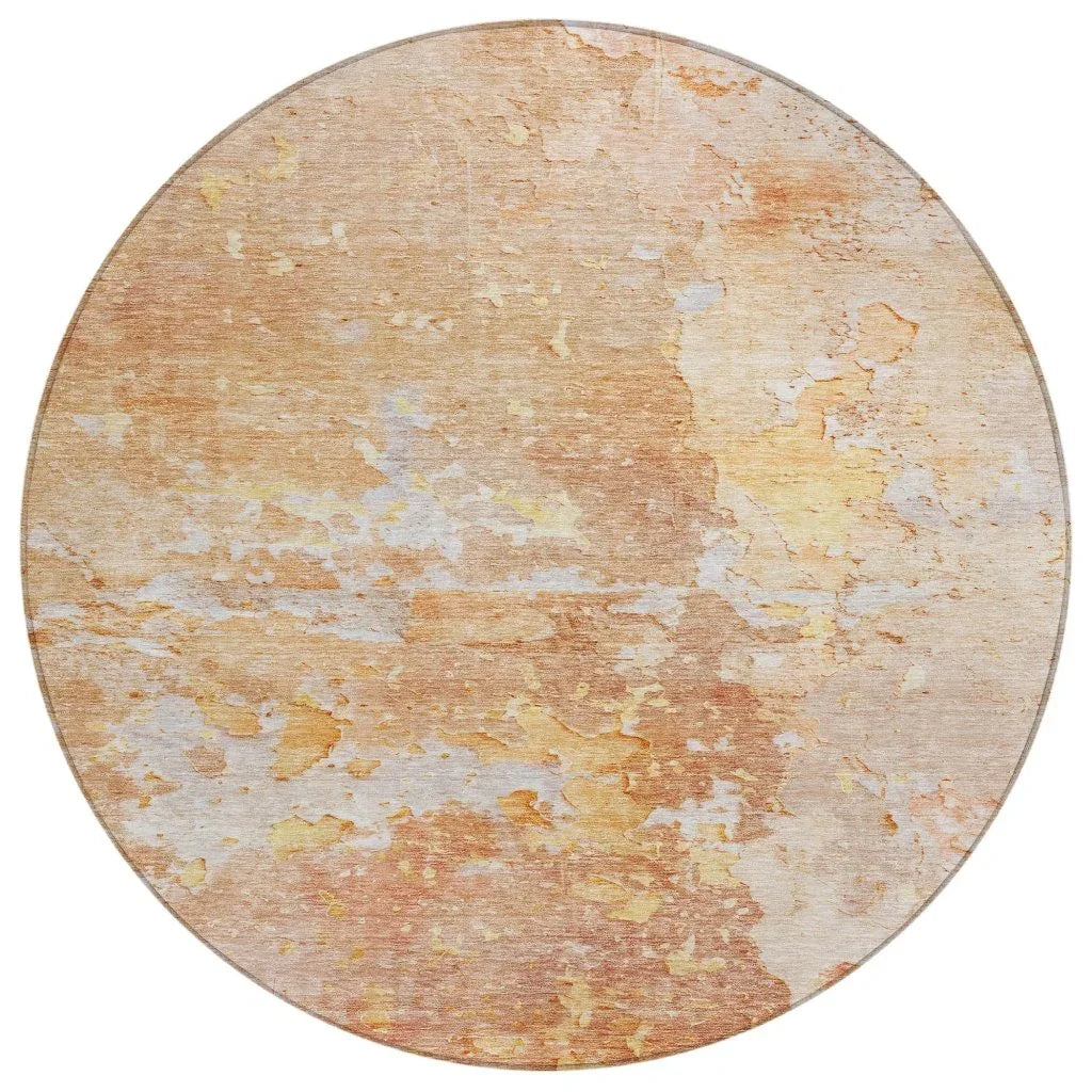 LOOMLAN Rugs Ellior Orange Washable Indoor-Outdoor Rug