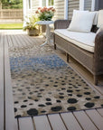 LOOMLAN Rugs Eloisia Brown Washable Indoor-Outdoor Rug