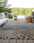 LOOMLAN Rugs Eloisia Brown Washable Indoor-Outdoor Rug