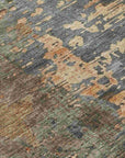 LOOMLAN Rugs Elon Blue Washable Indoor-Outdoor Rug