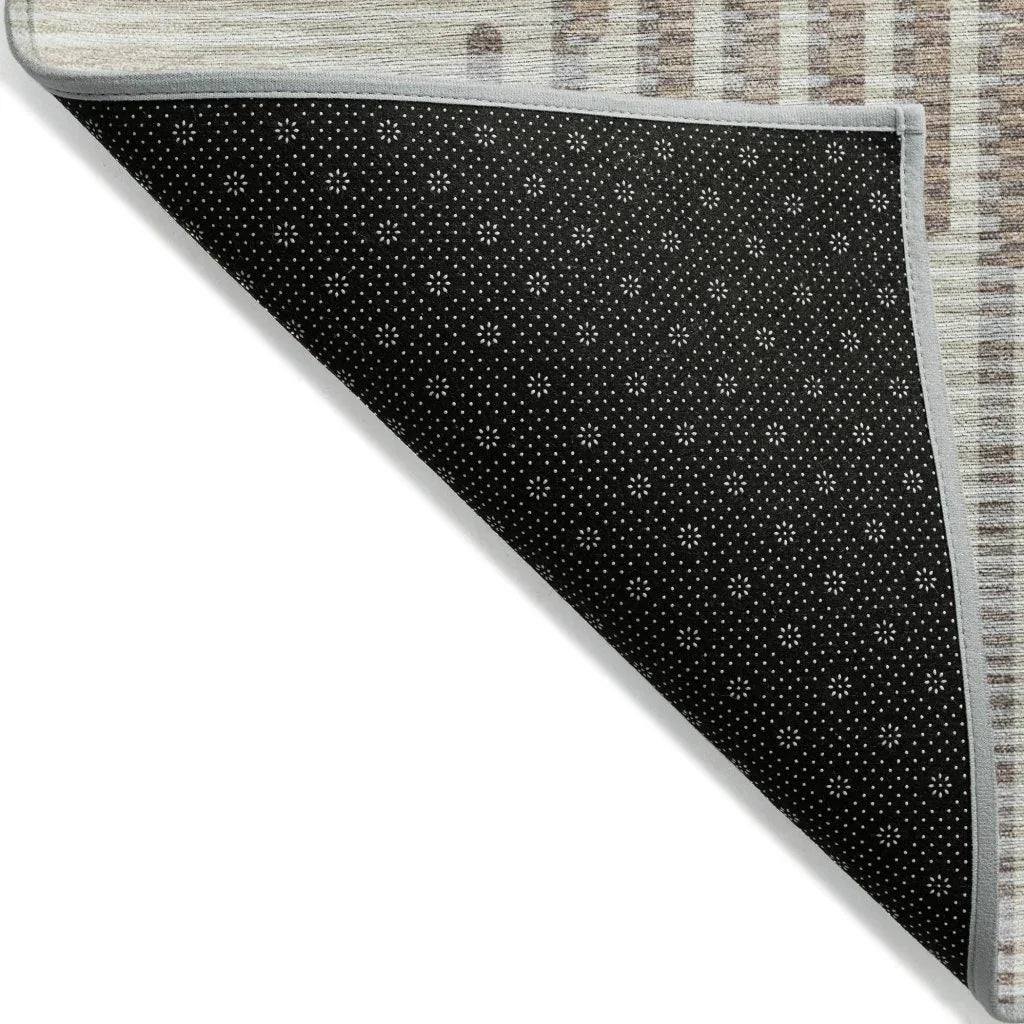 LOOMLAN Rugs Elowen Beige Washable Indoor-Outdoor Rug