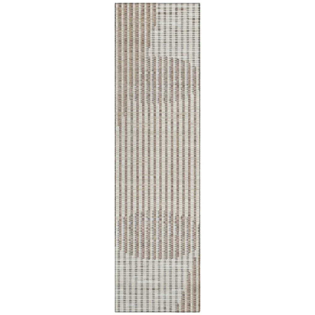 LOOMLAN Rugs Elowen Beige Washable Indoor-Outdoor Rug
