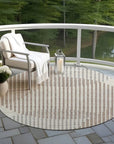 LOOMLAN Rugs Elowen Beige Washable Indoor-Outdoor Rug