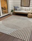 LOOMLAN Rugs Elowen Beige Washable Indoor-Outdoor Rug